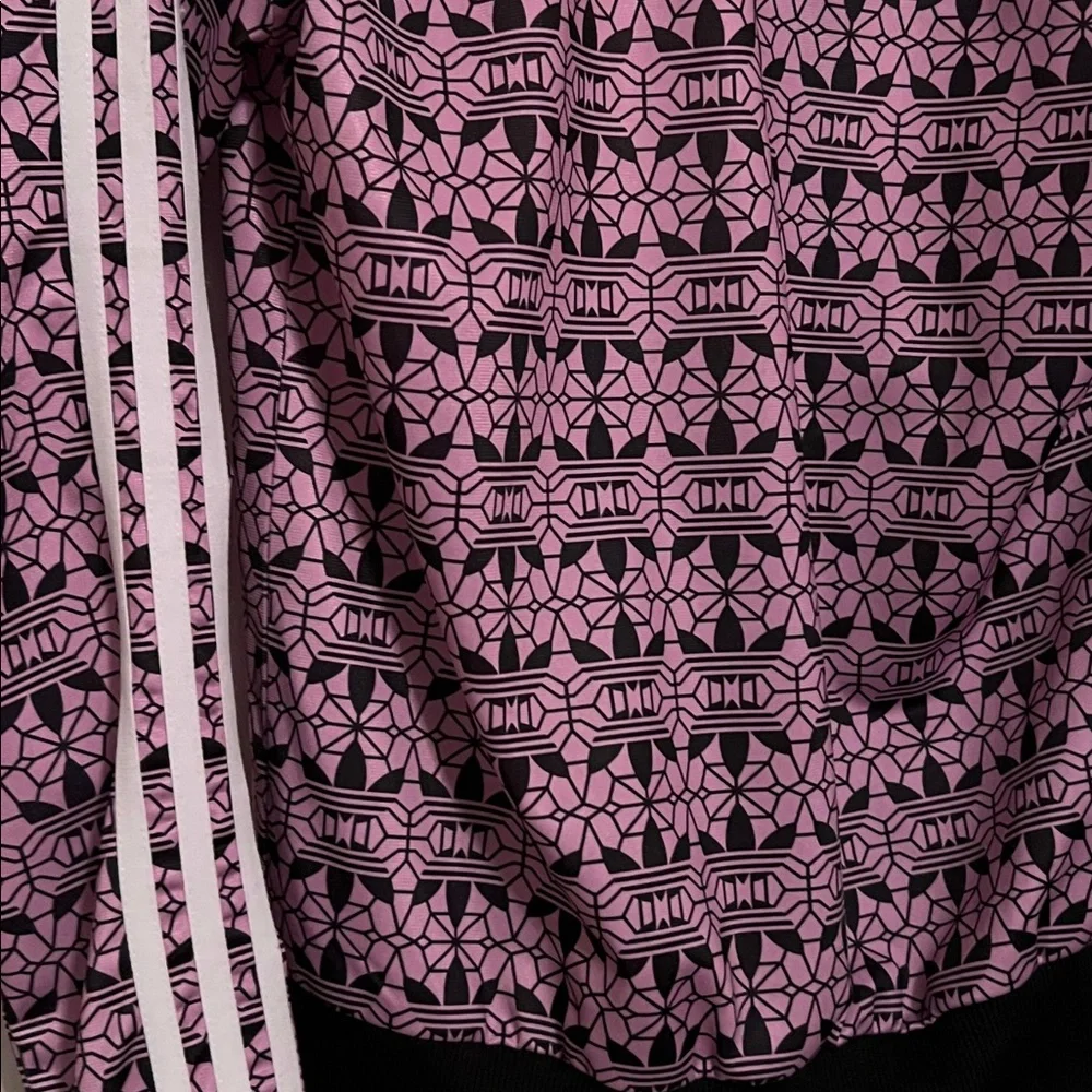 Adidas Originals Women’s Printed Track Jacket Magic Berry and Black Size XS - Picture 8 of 9